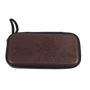 The Legend of Zelda Breath of the Wild Switch Case Brown Embossed Carrying Bag